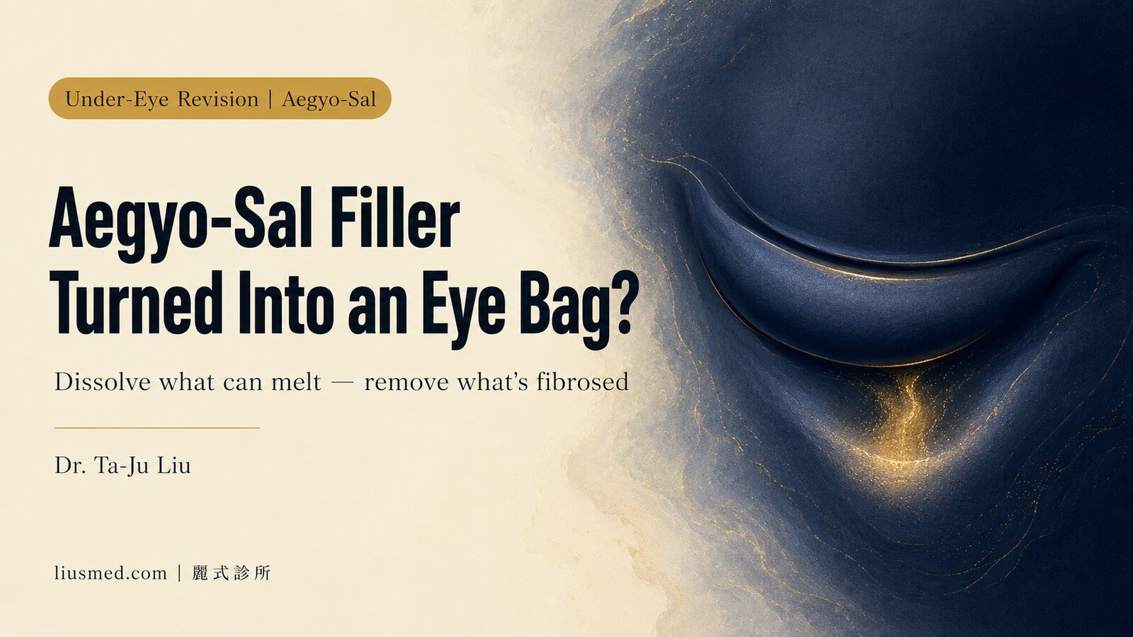 Aegyo-Sal Filler Too Big, Stiff When You Smile, Uneven — Removing What Won't Dissolve