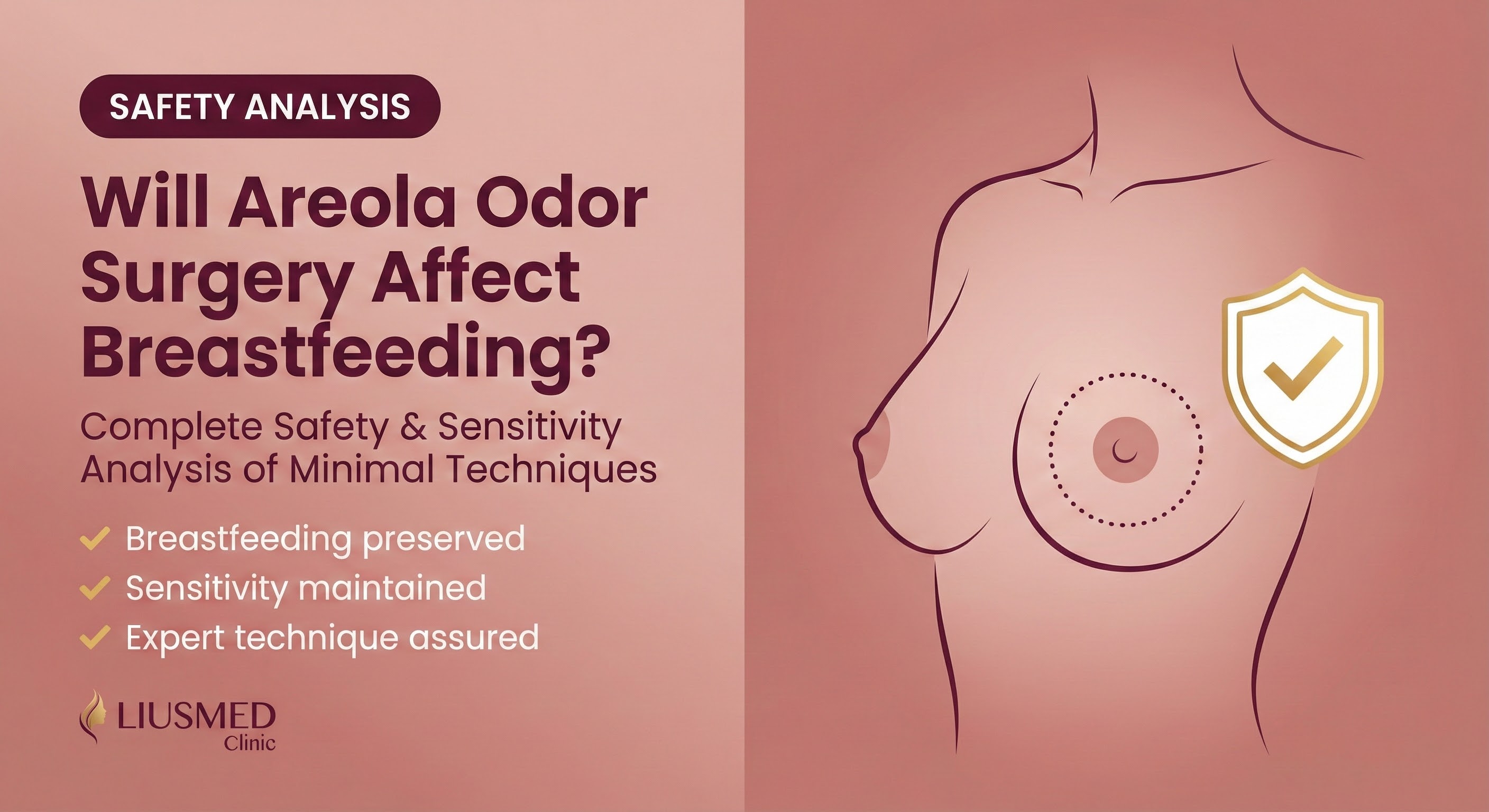 乳輪ワキガ（チチガ）手術：授乳機能や感覚への影響は？安全性を徹底解説
