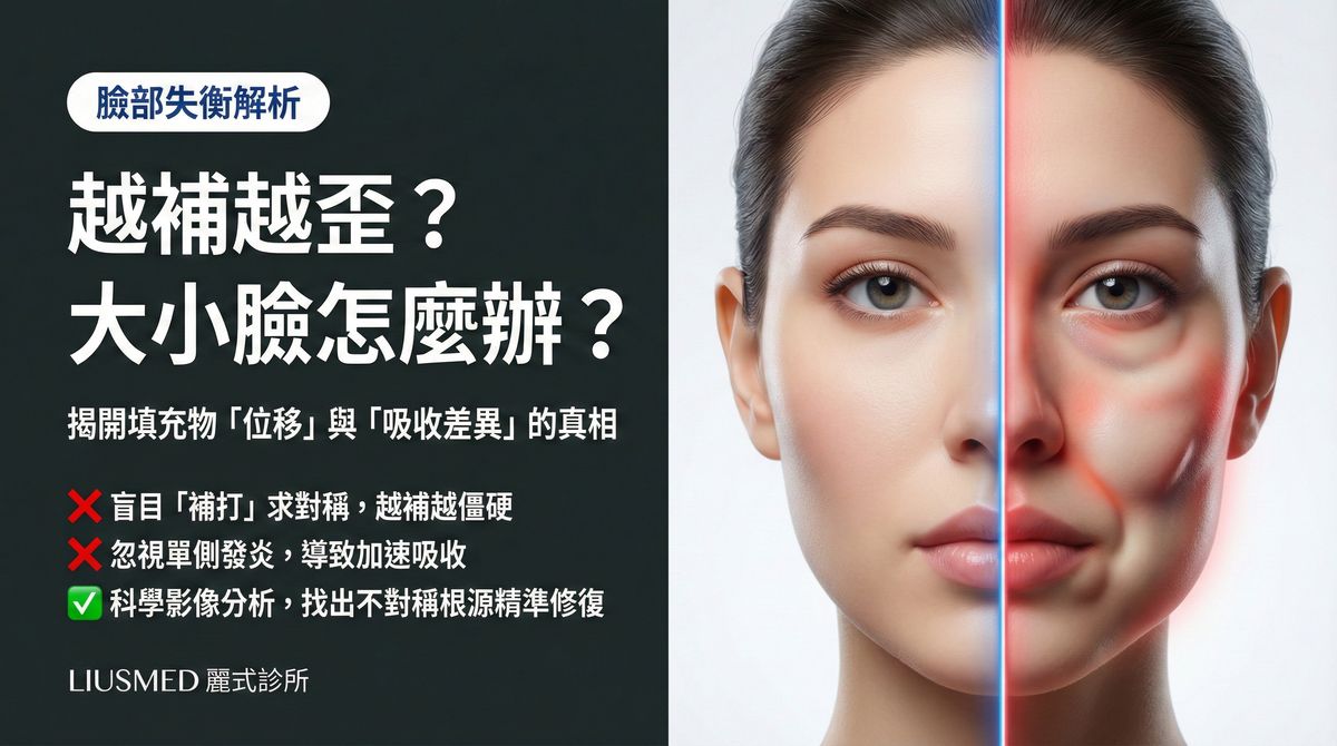 打完填充物兩邊臉不對稱怎麼辦?位移與吸收率差異解析