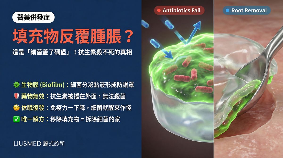 生物膜:為什麼你的填充物反覆腫脹