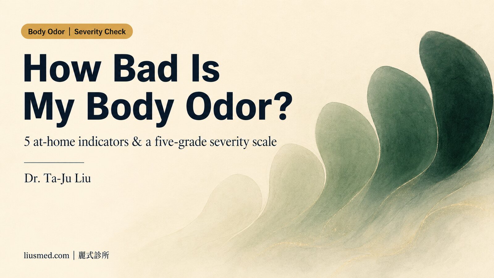 How Bad Is My Body Odor? A Self-Assessment Guide for Grading Axillary Odor Severity