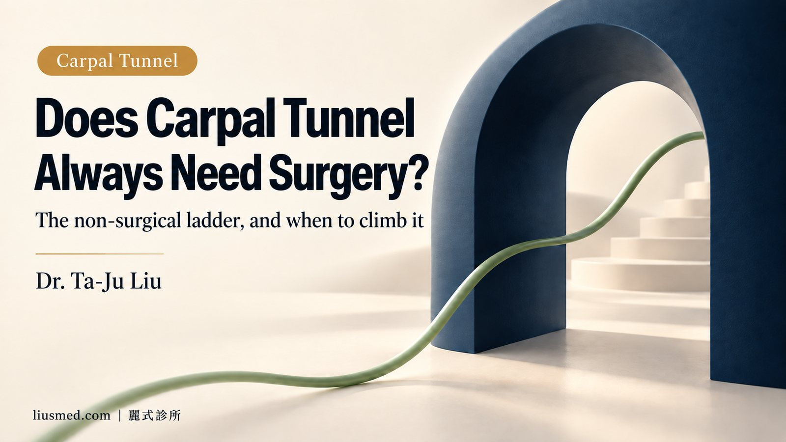 Does Carpal Tunnel Syndrome Always Need Surgery? The Non-Surgical Ladder and When to Climb It