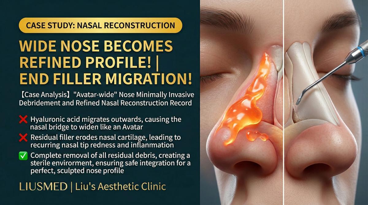 【症例解説】鼻フィラー位置ずれの摘出と鼻形再建記録