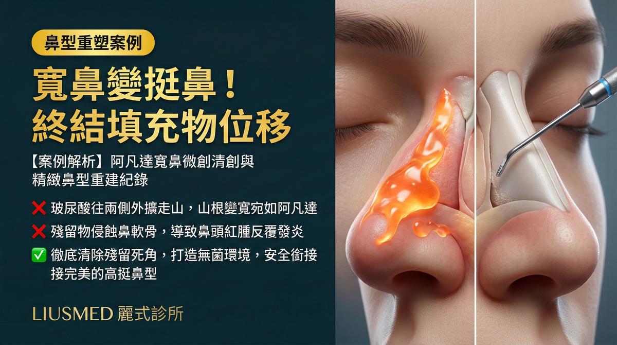 【案例解析】鼻部填充物位移取出與鼻型重建紀錄