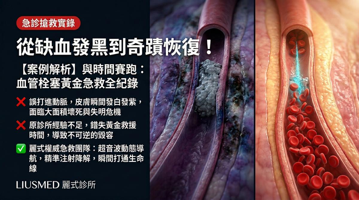 【案例解析】血管栓塞急救搶救紀錄：從發黑到恢復