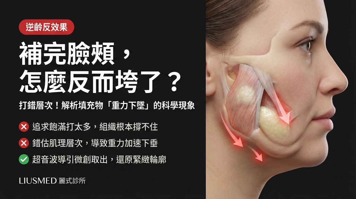 臉頰填充後反而變垂?填充物重力下墜的科學解釋