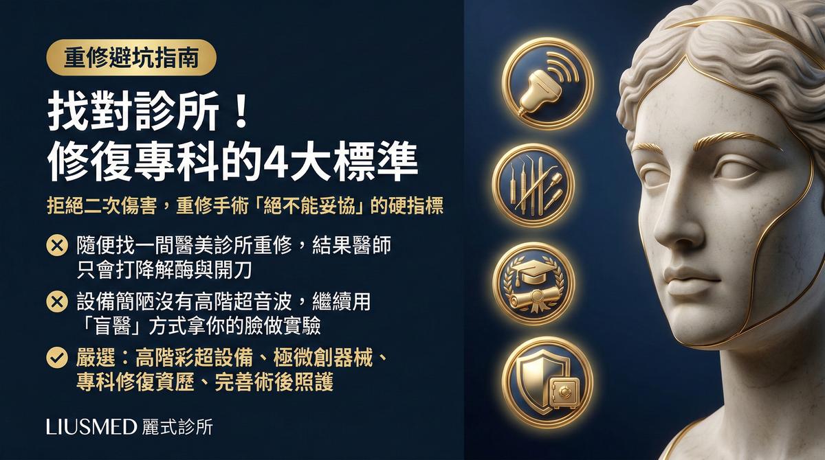醫美重修挑選「填充物修復專科」的4大標準
