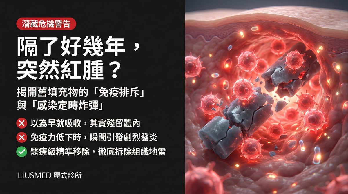 醫美術後數年突然紅腫發燙?填充物的免疫排斥與感染危機