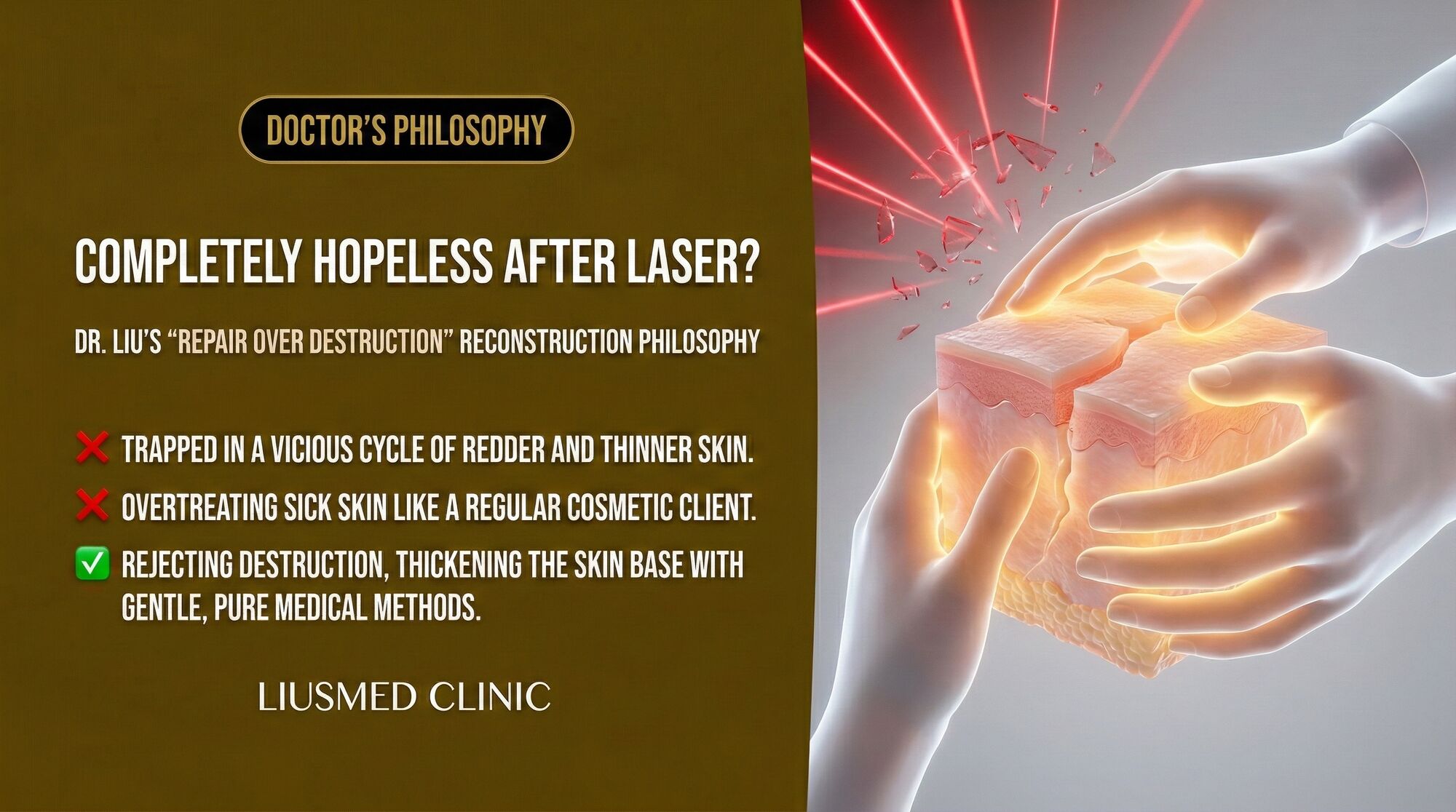 Given Up on Lasers? Dr. Liu's "Repair Over Destruction" Rosacea Rebuilding Philosophy