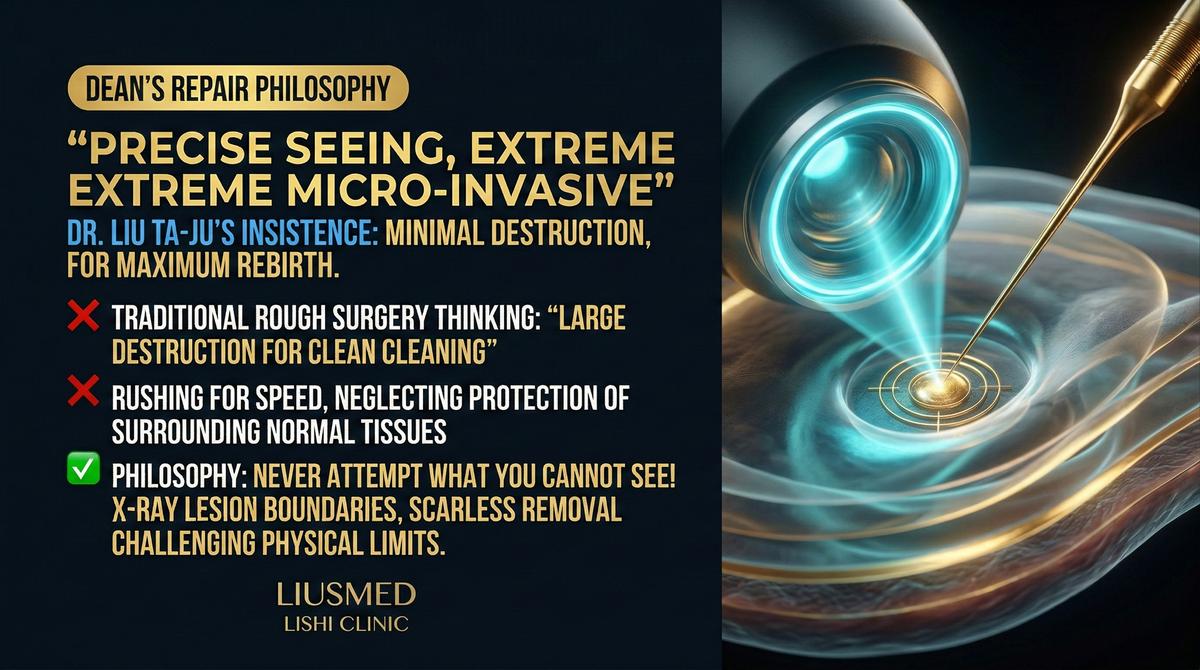 劉達儒医師の「精密な可視化、究極の微創」修正哲学