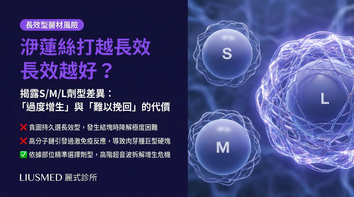 洢蓮絲S/M/L不同劑型的併發症差異:選錯型號的代價