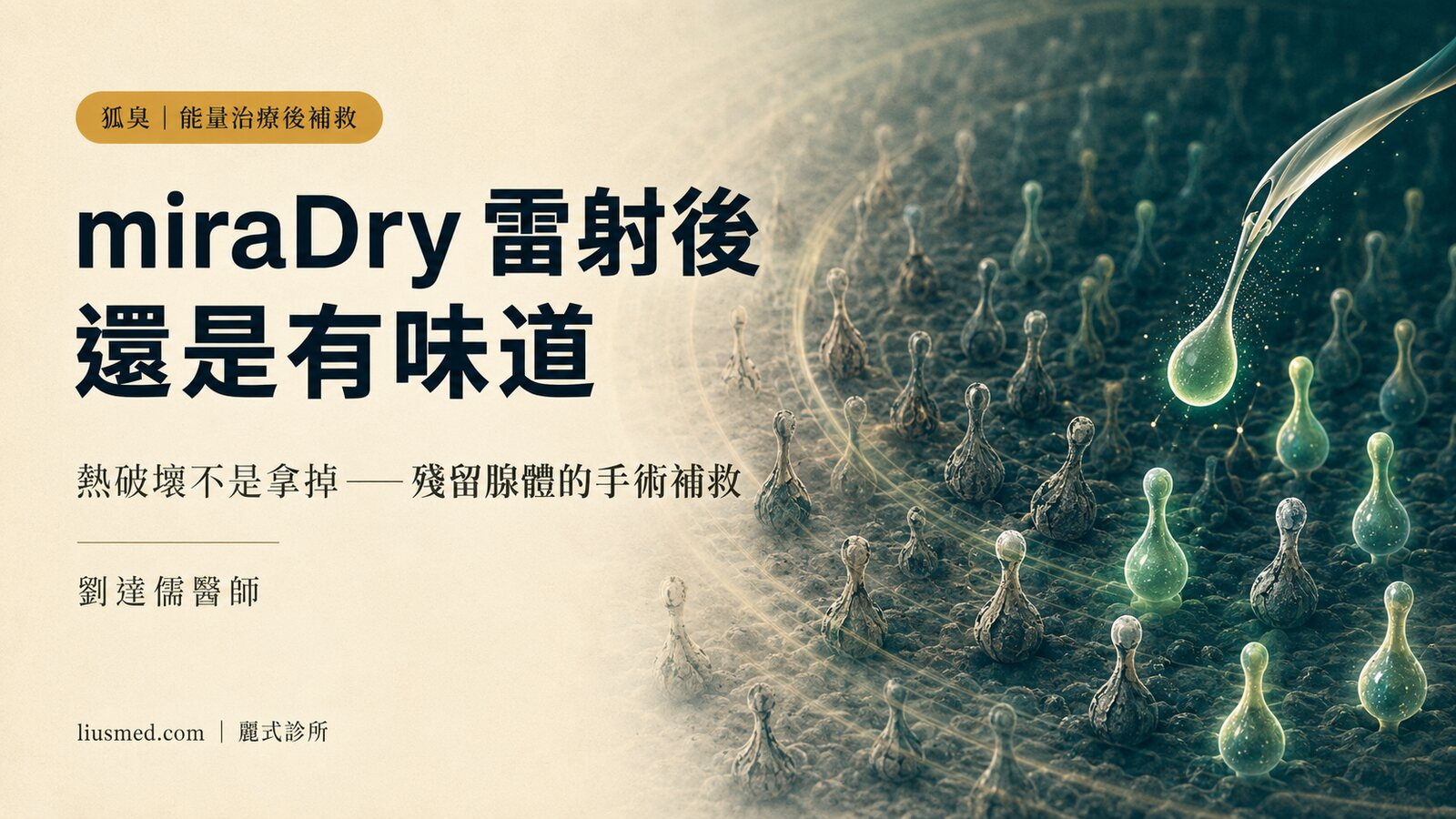 做完 miraDry 或雷射還是有味道?能量治療後的補救清除