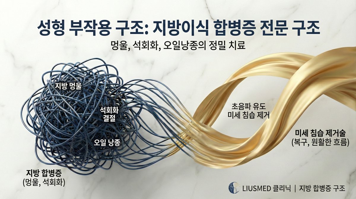 자가지방 합병증 수정 개념 포스터