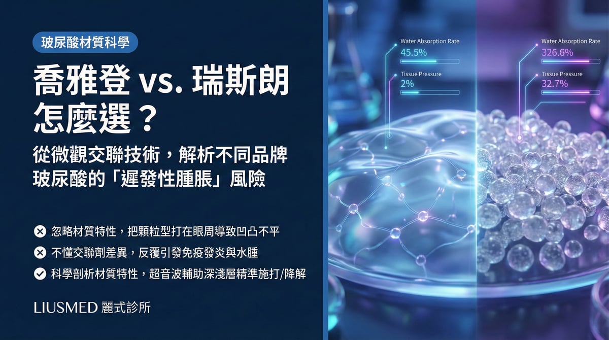 不同品牌玻尿酸(喬雅登、瑞斯朗)的併發症風險比較