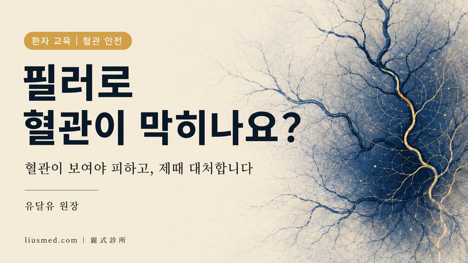 필러로 혈관 폐색이 생기나요? 위험 부위·예방법·만일의 응급 타임라인