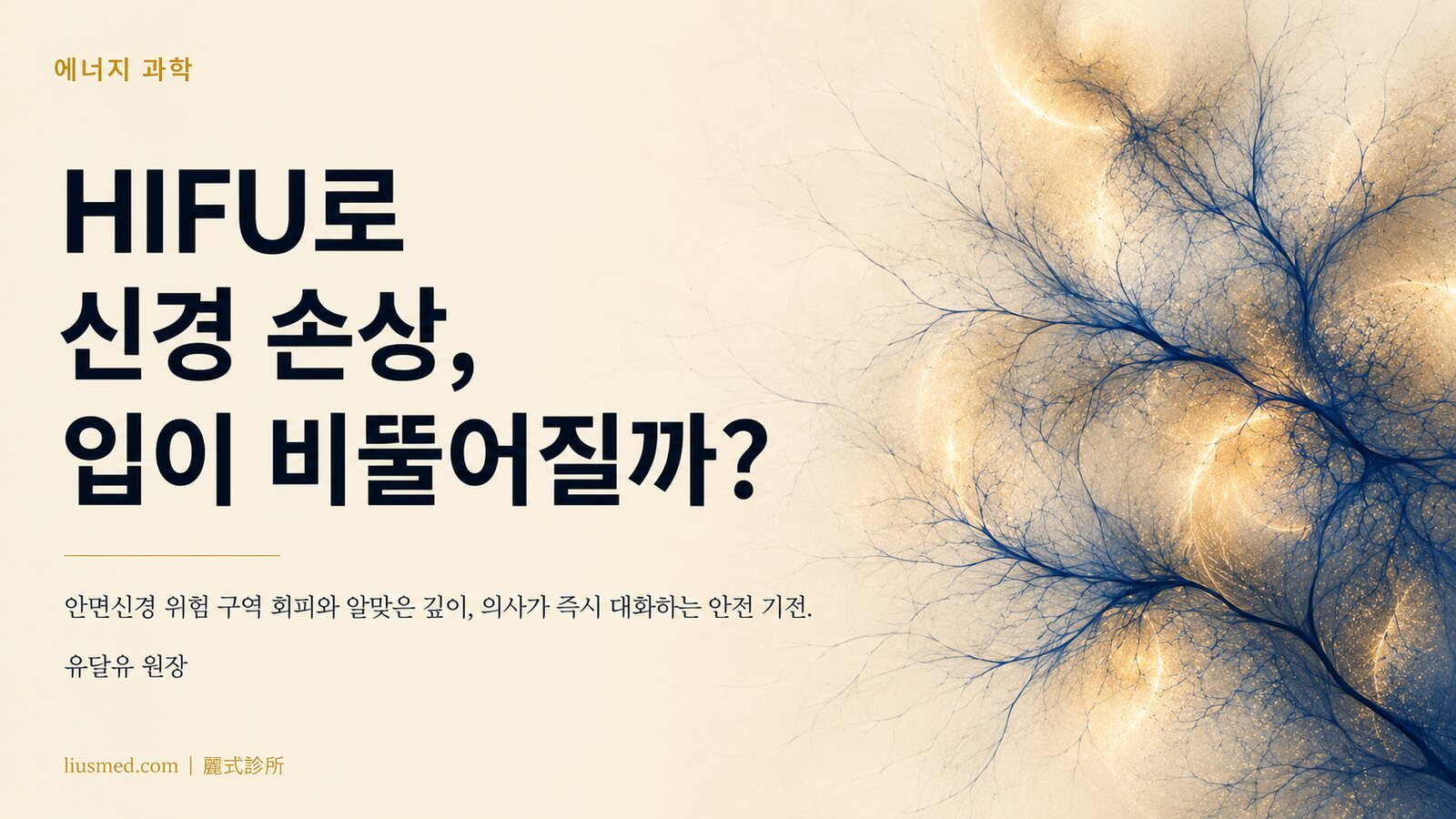HIFU가 신경 손상·입 비뚤어짐? 위험 구역 회피와 의사 대화