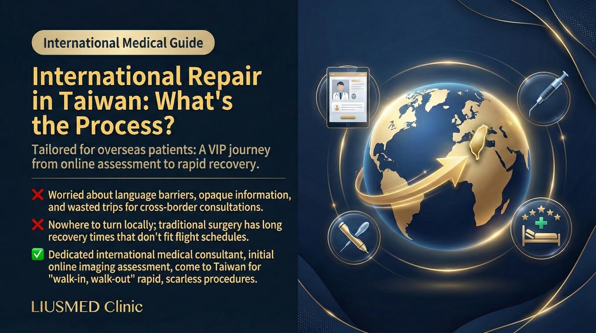 海外患者ガイド：台湾でのミニマルインベーシブフィラー修正の受診・手術フロー