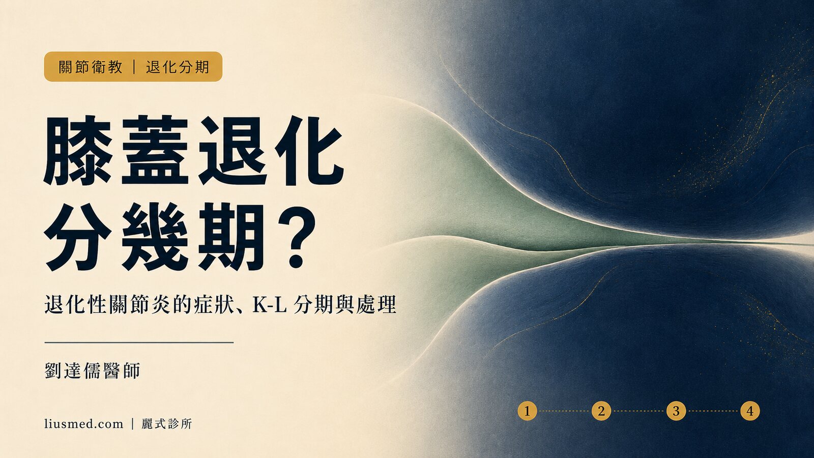 膝蓋退化分幾期?退化性關節炎的症狀、K-L 分期與每一期該做什麼