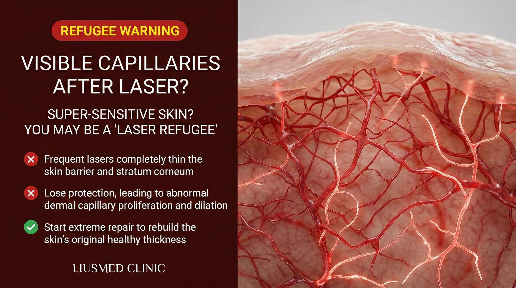Face Hypersensitive with Visible Vessels After Laser? You May Already Be a 'Laser Refugee'