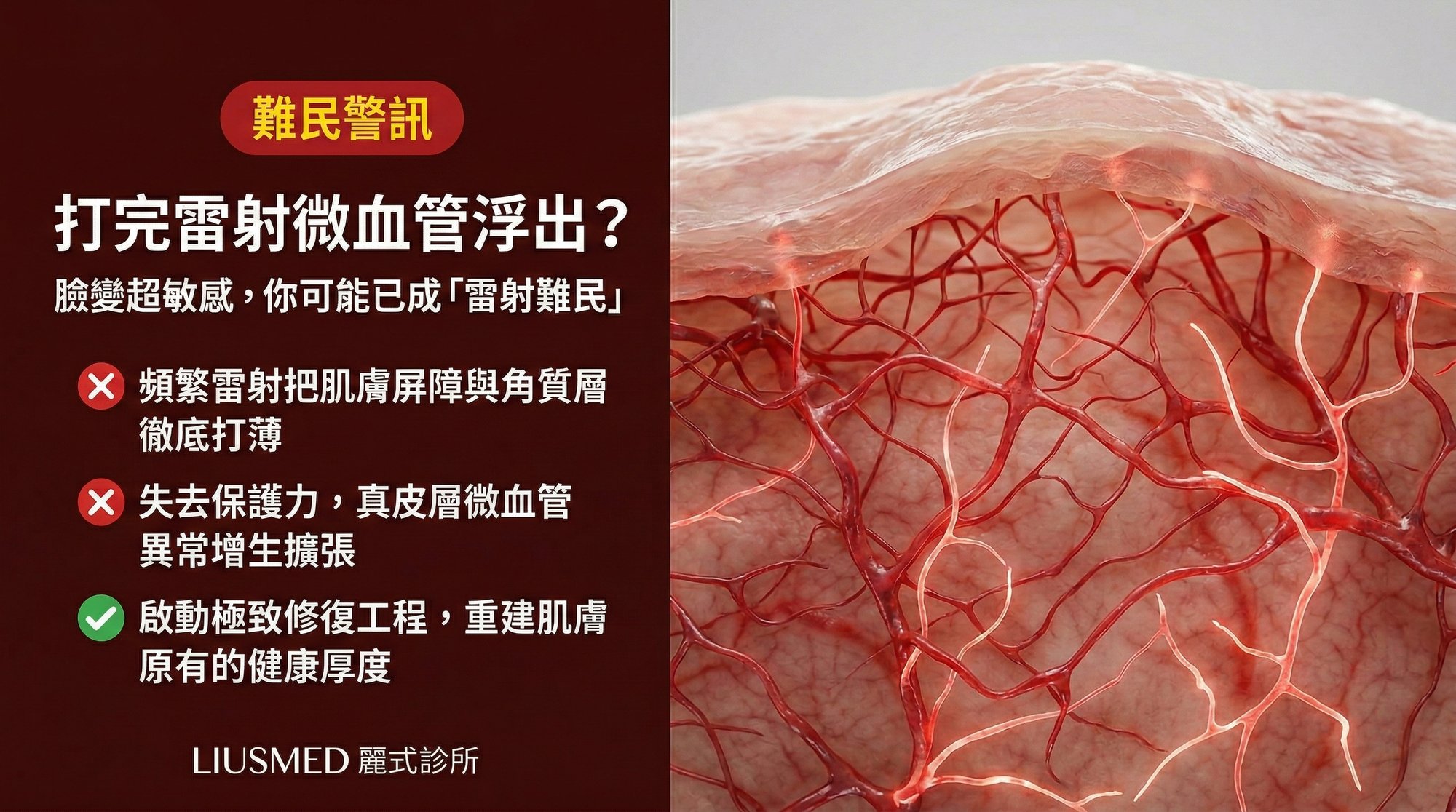 打完雷射臉變超敏感、微血管浮出?你可能已經成為「雷射難民」