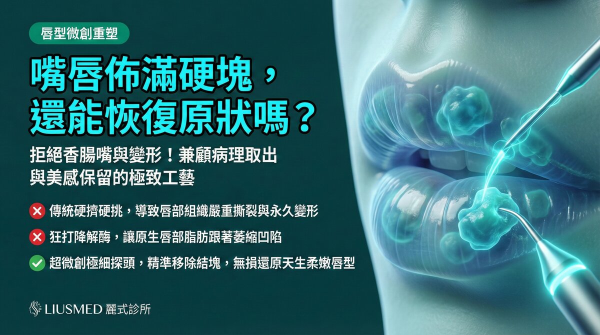 嘴唇填充物取出與唇型重塑:保留美感的精準操作