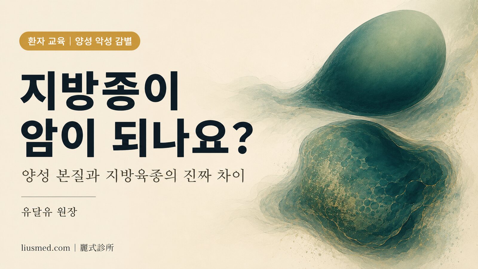 지방종은 암이 되나요? 양성 본질, 악성 경고 신호, 지방육종과의 진짜 차이
