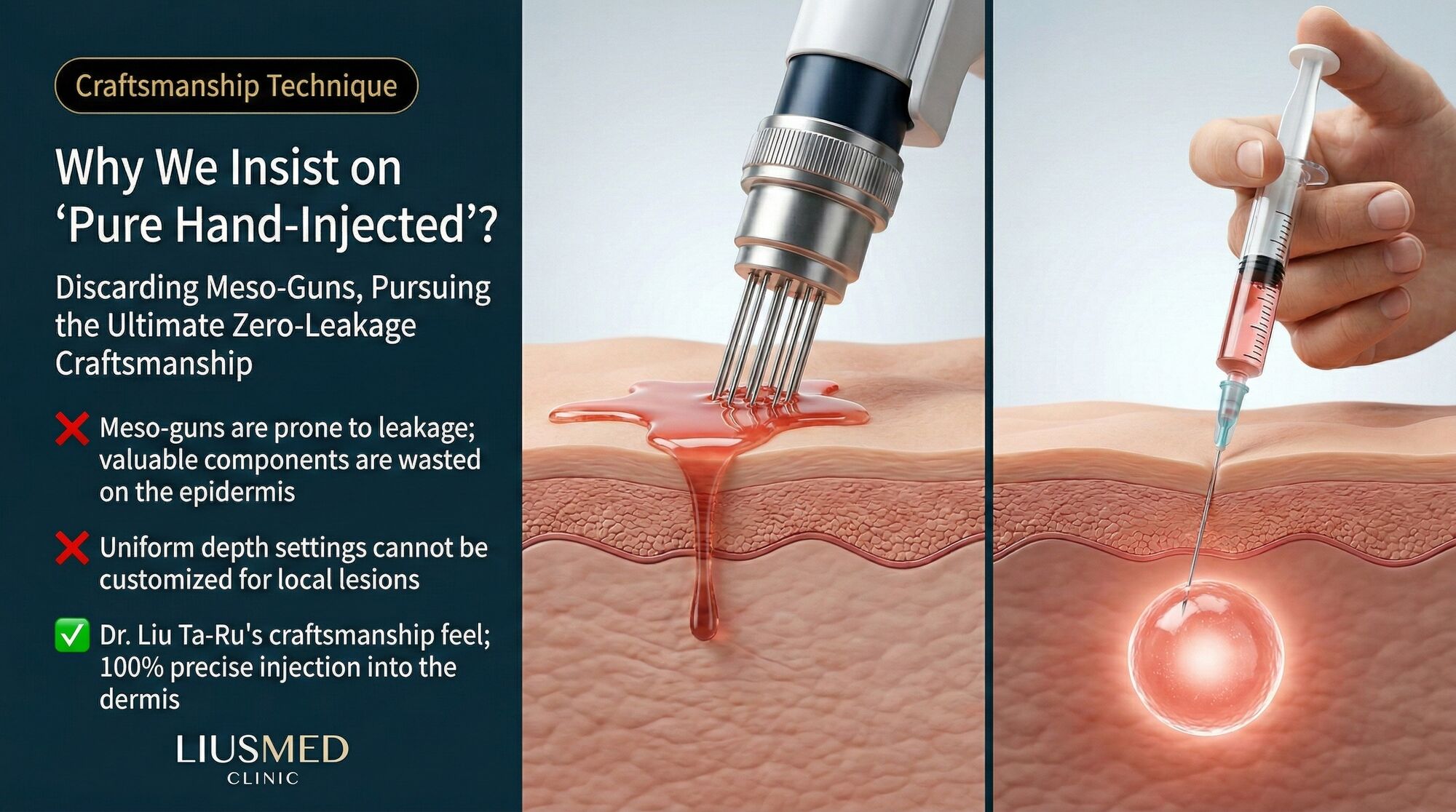 Why Liusmed Insists on Manual Injection Over Machine-Driven Meso Guns: The Zero-Leakage Artisan Technique