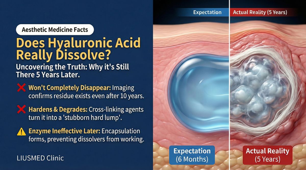 ヒアルロン酸は本当に完全に吸収されるのか？HAフィラーが溶けない理由