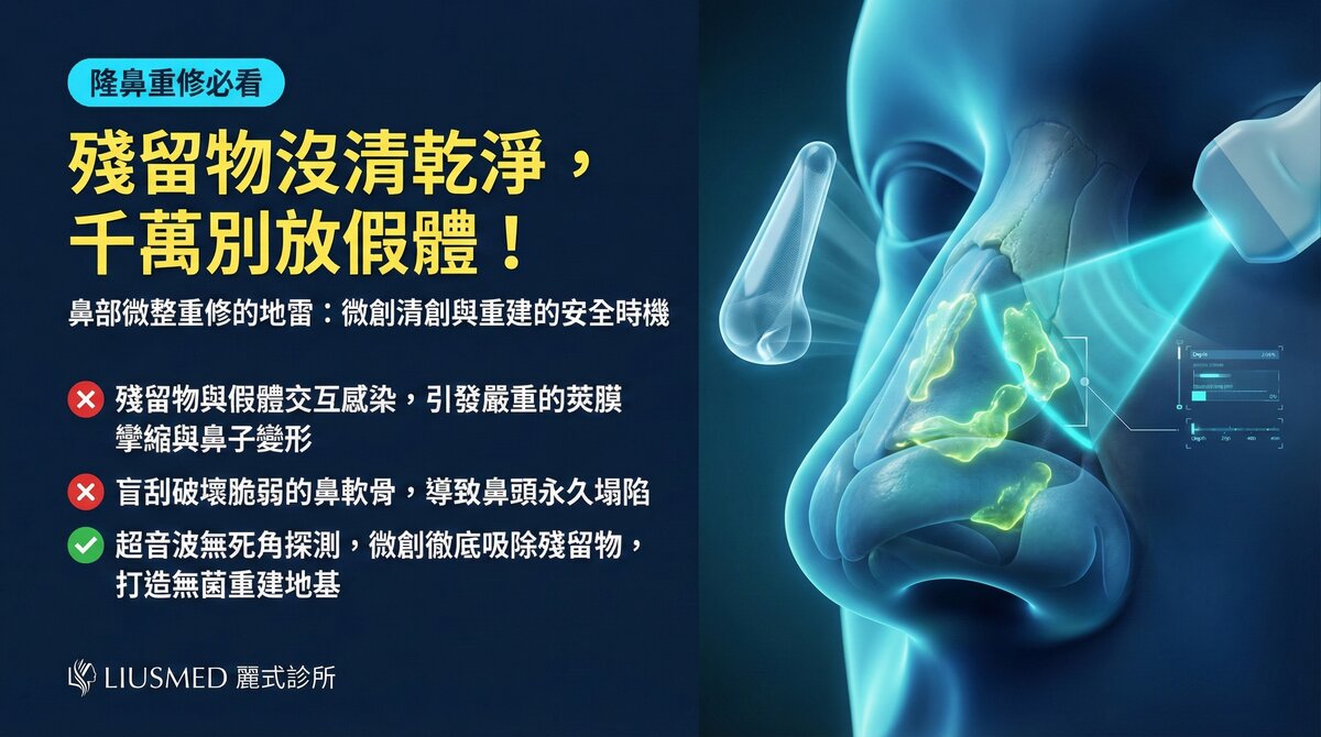 鼻部填充物殘留未清乾淨前,可以重做隆鼻手術嗎?