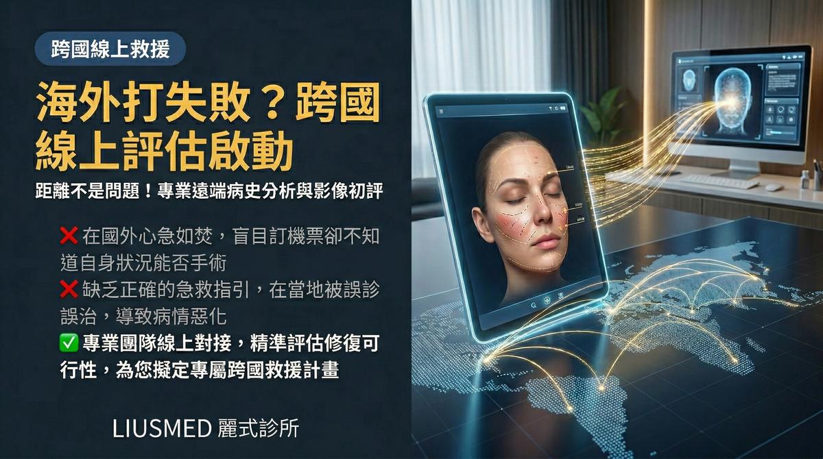 在海外醫美打失敗求助無門？台灣跨國醫美救援線上評估流程