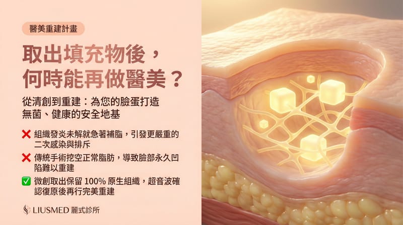 取出填充物後的臉部重建計畫:何時可以再做醫美?