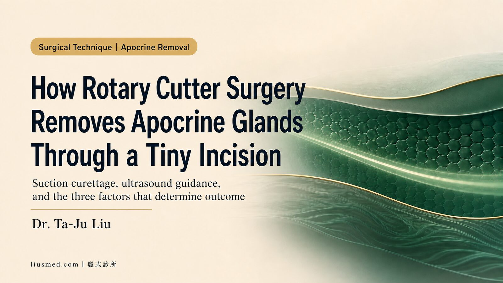 How Rotary Cutter Surgery Removes Apocrine Glands Through a Tiny Incision
