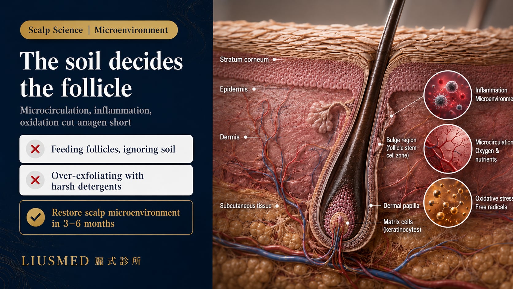 Scalp Microenvironment and Follicle Health: How Inflammation, Microcirculation, and Oxidative Stress Determine Your Hair Density (2026 Evidence)