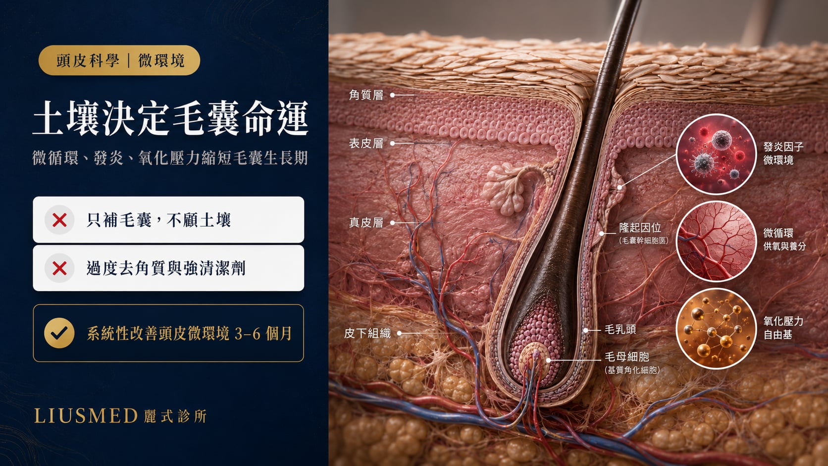 頭皮微環境與毛囊健康：發炎、微循環、氧化壓力如何決定你的髮量（2026 實證）