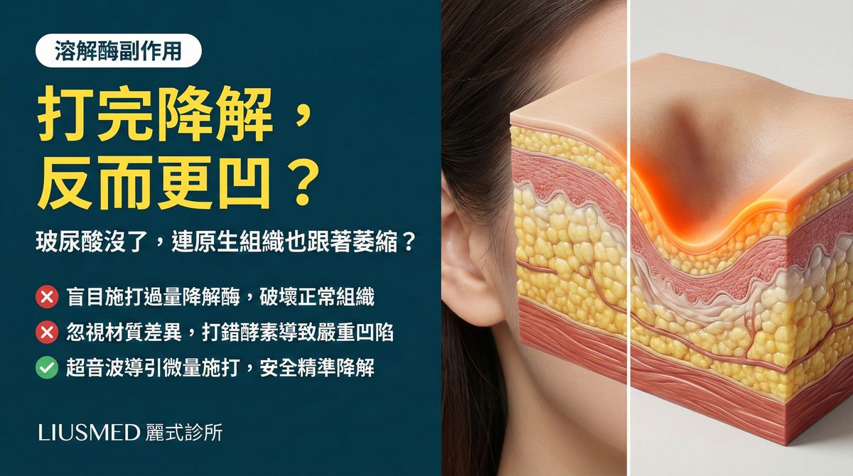 打完降解酶太陽穴反而凹陷?過度溶解的代價