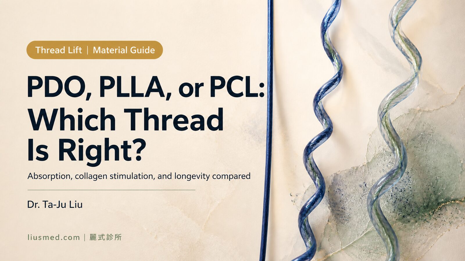 PDO, PLLA, or PCL: Choosing the Right Thread Lift Material Based on Tissue Needs