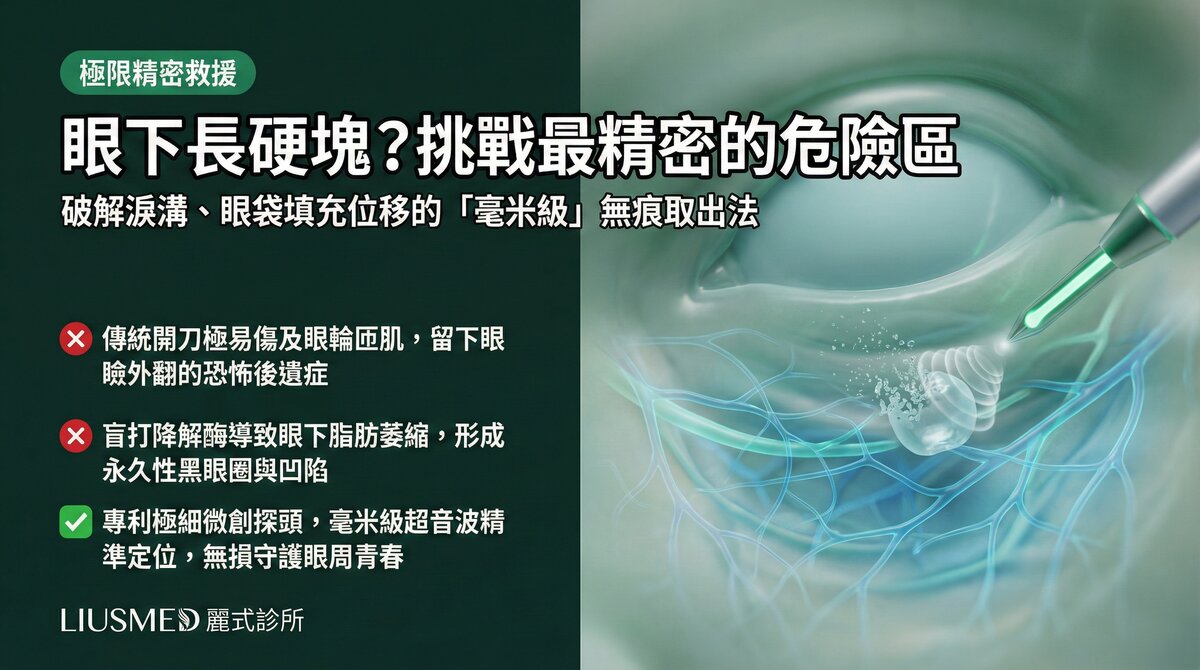 眼周填充物取出:最精密的微創手術區域