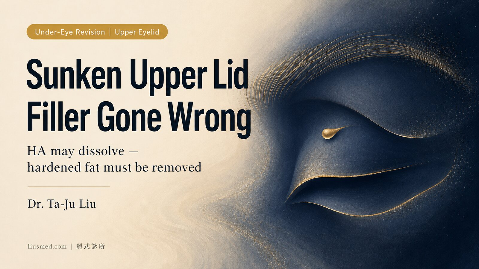 Sunken Upper Eyelid Filler or Fat Gone Wrong — Why It Looks Puffy or Droopy