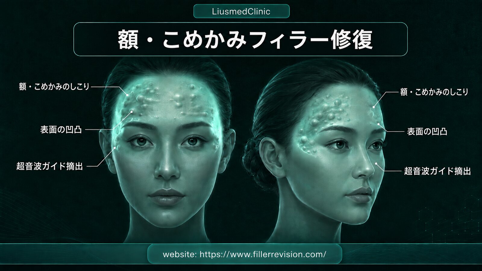 額・こめかみ