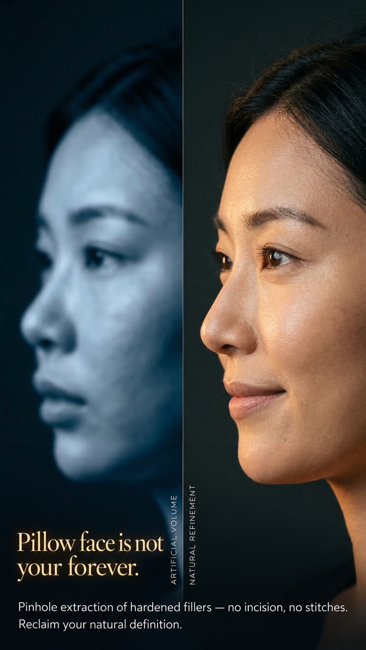 Pillow Face is Not Forever. — Minimally invasive pinhole extraction.
