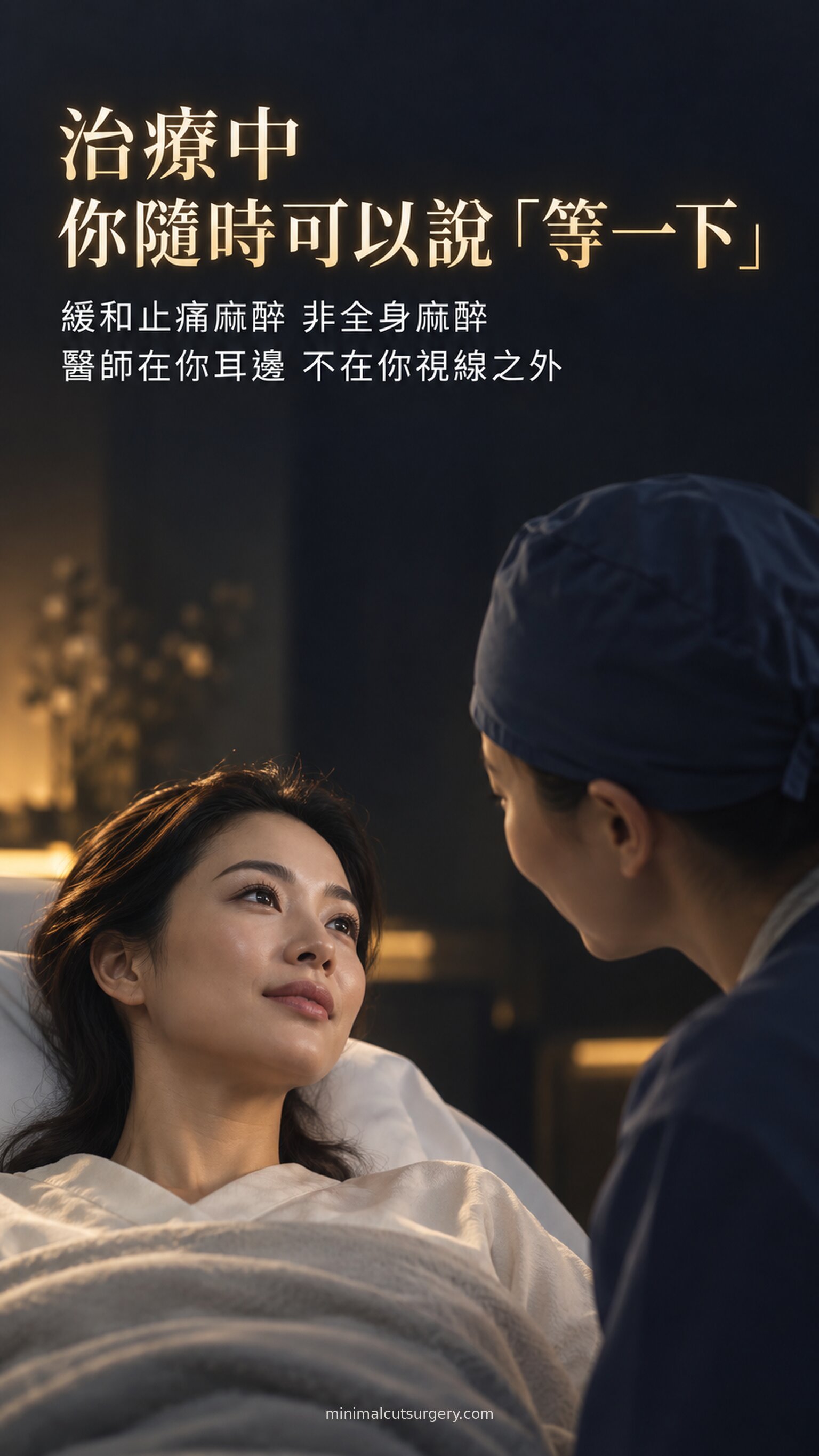 治療中 你隨時可以說「等一下」